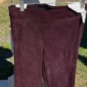 Elie Tahari Suede Leggings